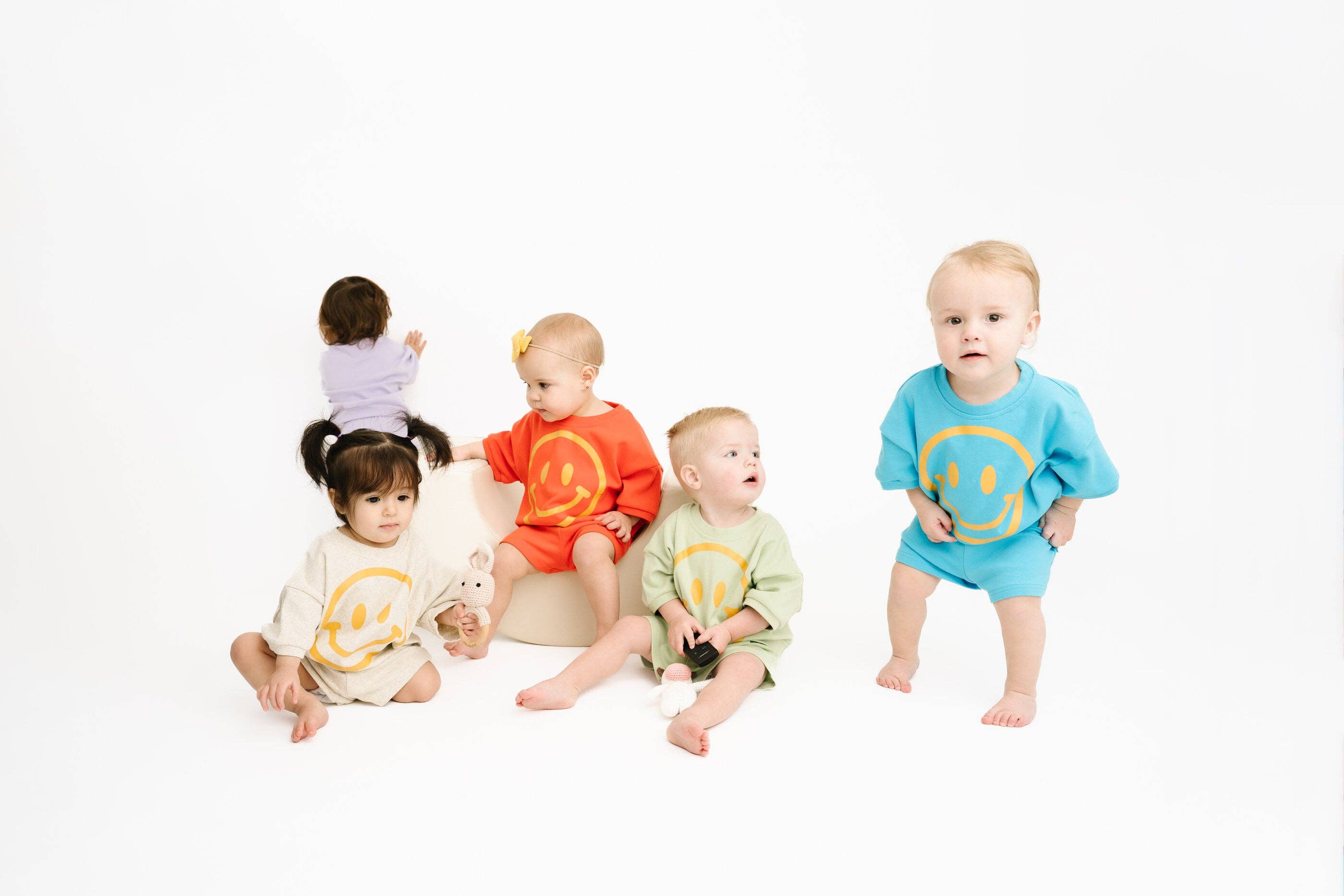 Honeydew Short Sleeve Smiley Set