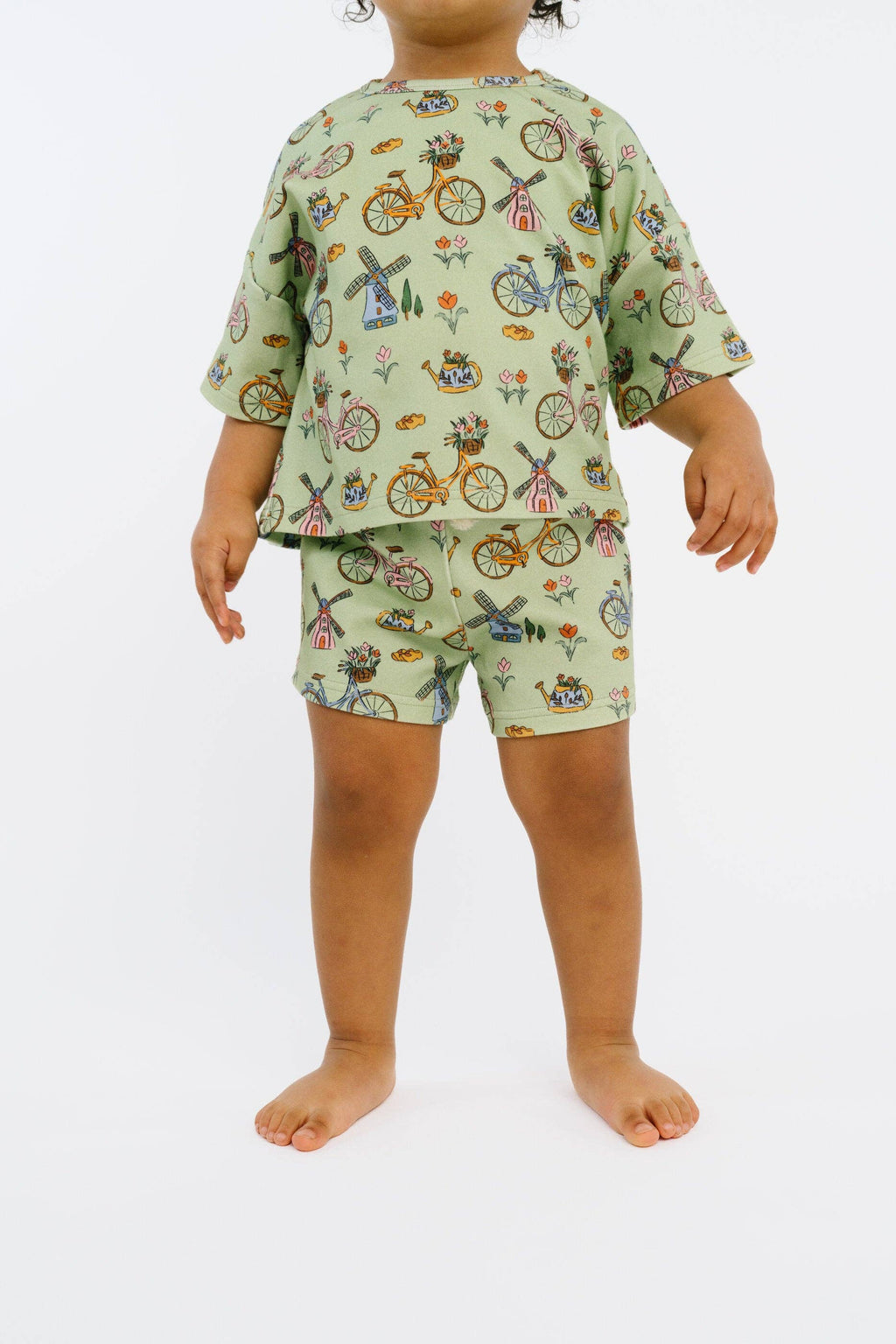 Bikes & Blooms Slouchy Set