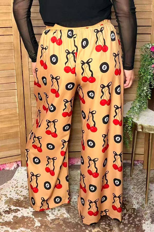 Trendy cherries & 8 balls women's boutique pant  GJQ17190