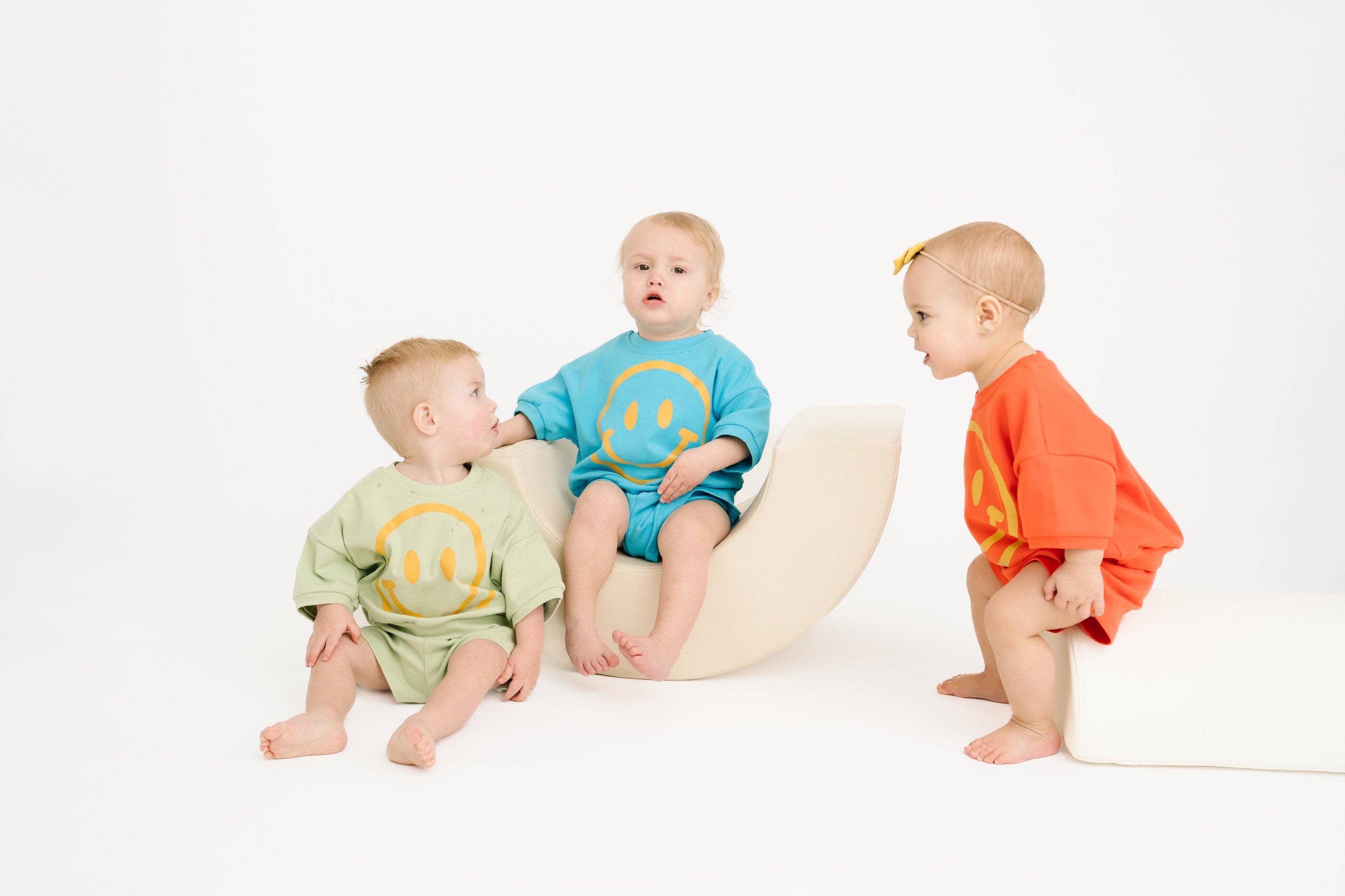 Honeydew Short Sleeve Smiley Set