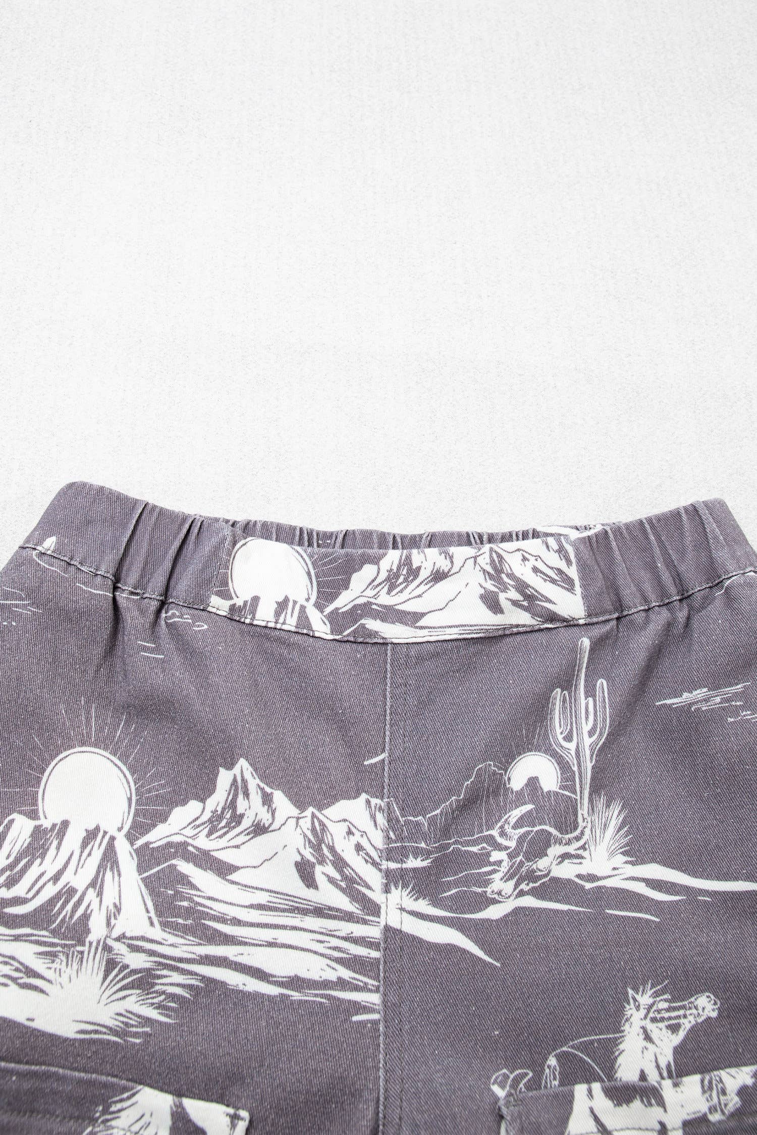 66 Western Wild West Riding Vintage Printed Shift Jeans