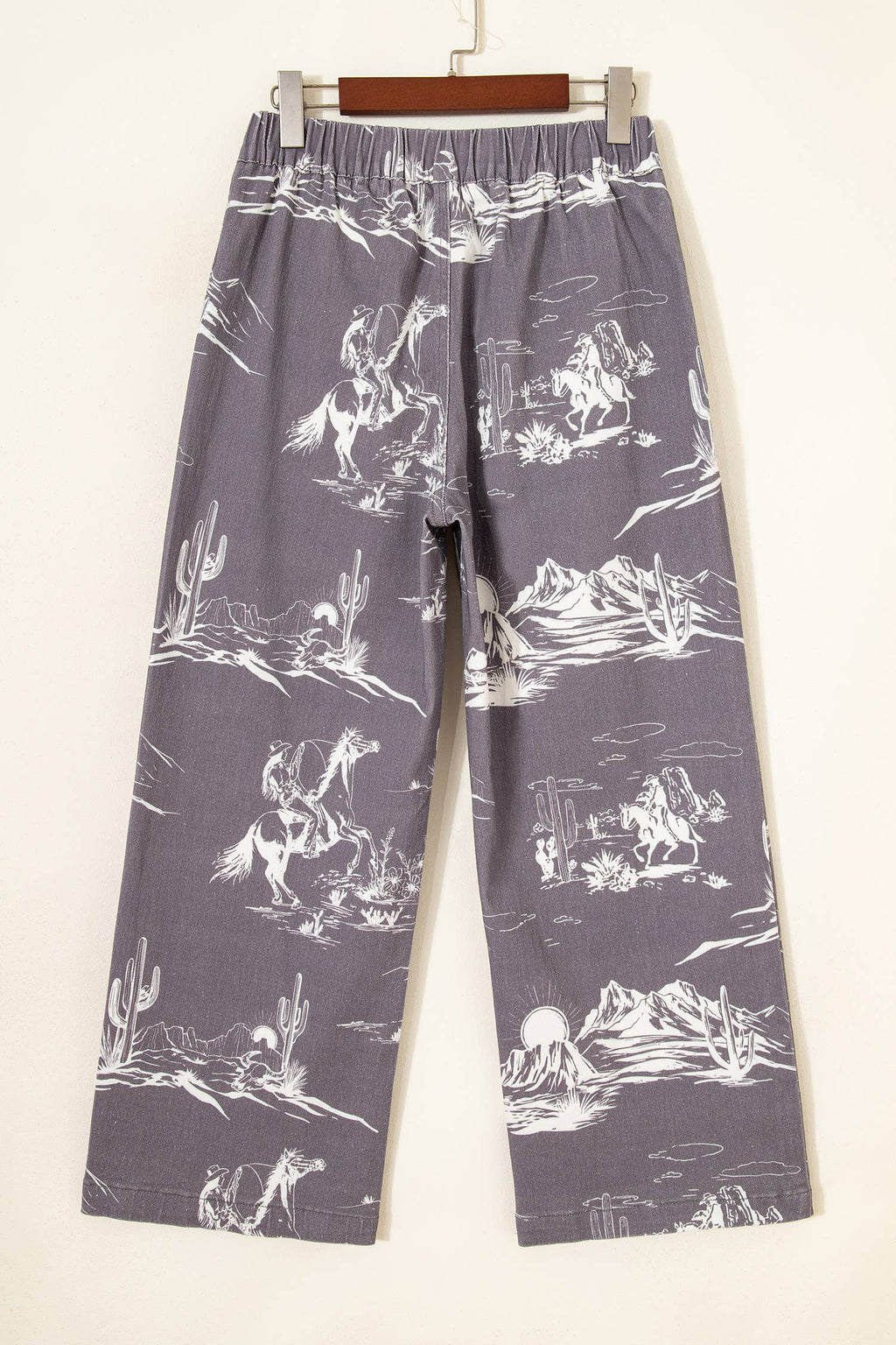 66 Western Wild West Riding Vintage Printed Shift Jeans