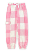 GKP-3126B-M208 Girl's Plaid Flannel Pant w/Cargo Pocket