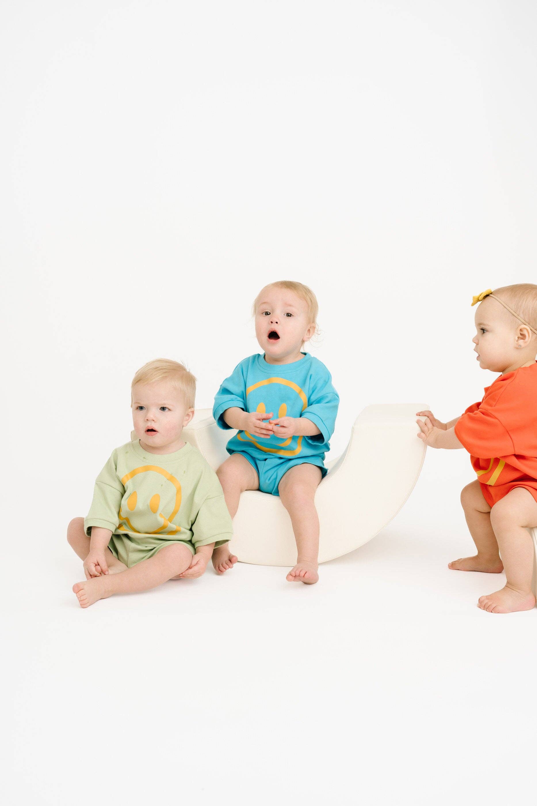 Honeydew Short Sleeve Smiley Set