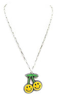 Twin Smiling Cherry Necklace