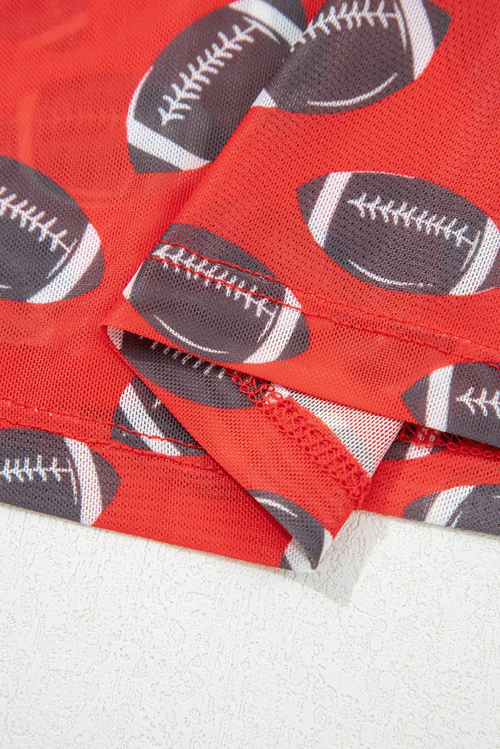 66 Game Day Rugby Mesh Sheer Long Sleeve Top (S-XL)