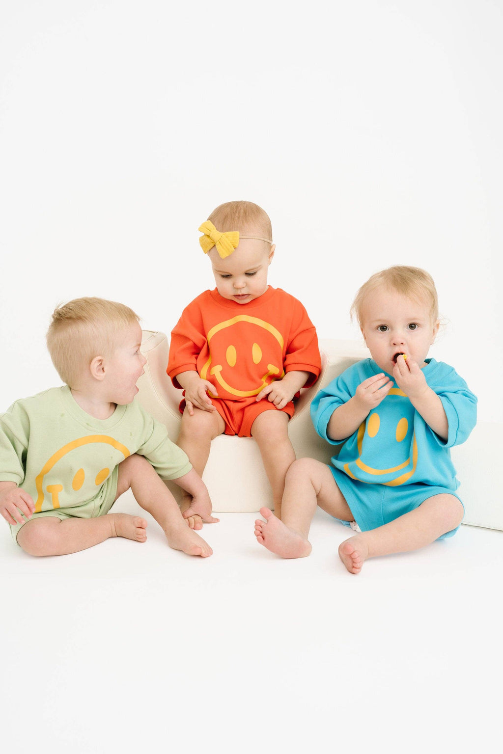 Honeydew Short Sleeve Smiley Set