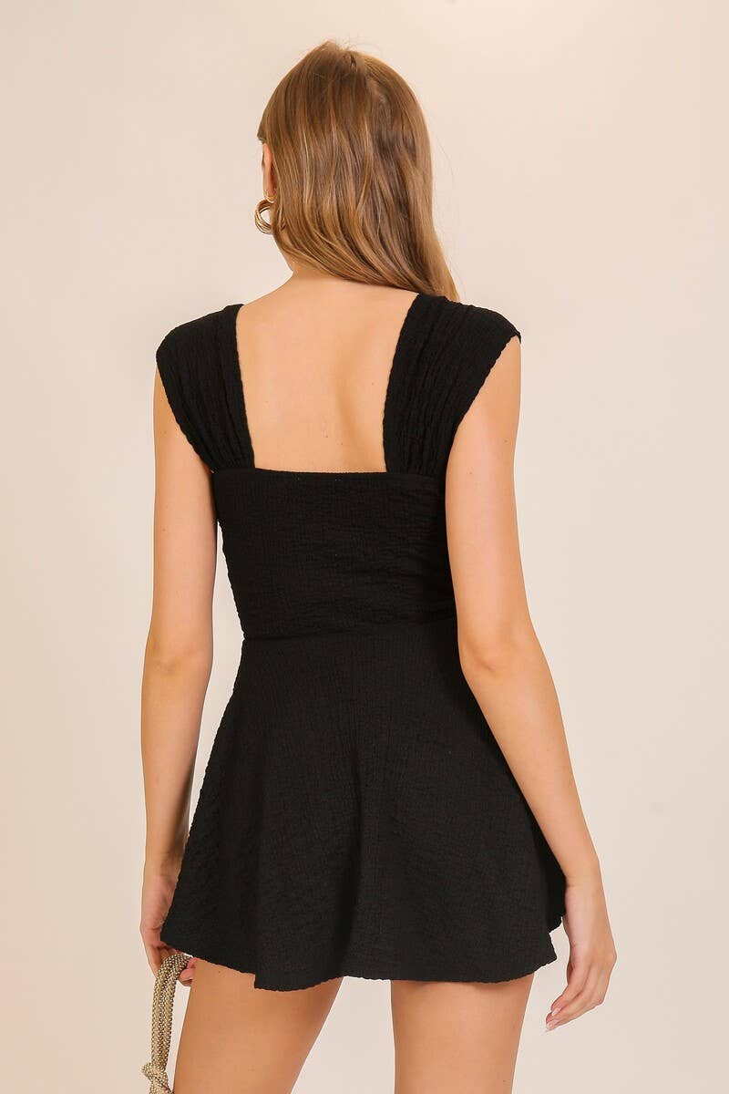 0424 Sway Square Neck Romper SI-29767