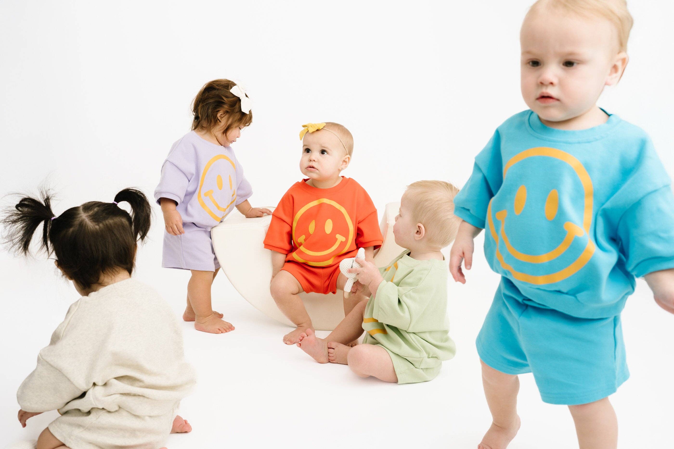 Honeydew Short Sleeve Smiley Set