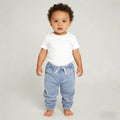 Kapital K Baby Blue Mineral Wash Denim-Look Joggers