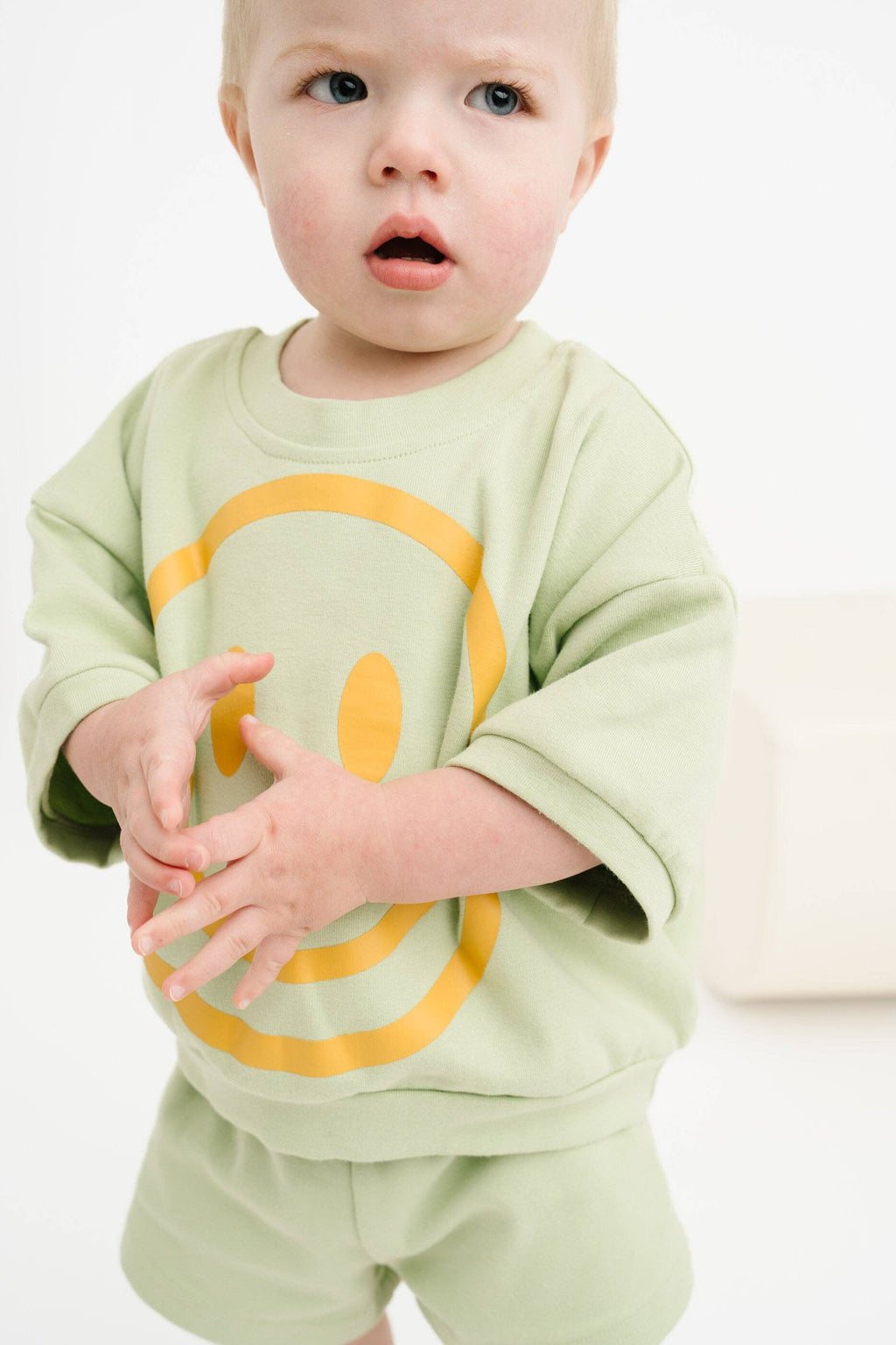 Honeydew Short Sleeve Smiley Set