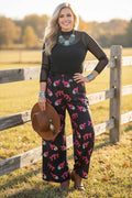 Western 777 & 8-balls wide leg women boutique pant GJQ17195