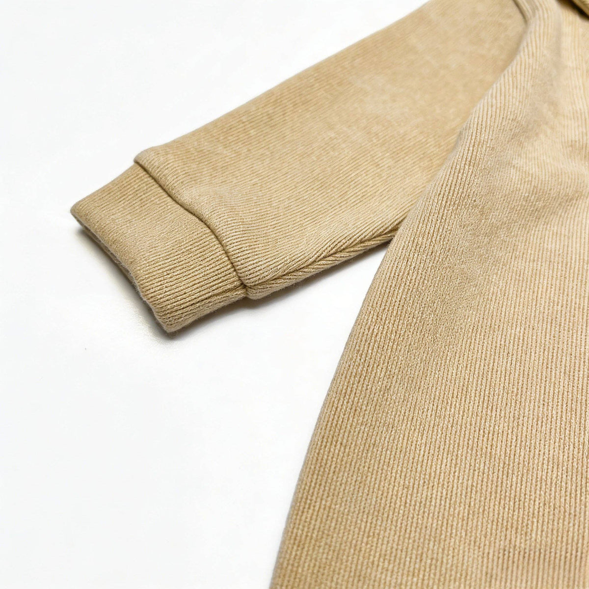 Kapital K Baby Beige Knit Shawl Collar Romper (0/3M–24M)