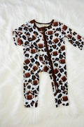 Leopard & Football long sleeve infant baby onesies XCH05002