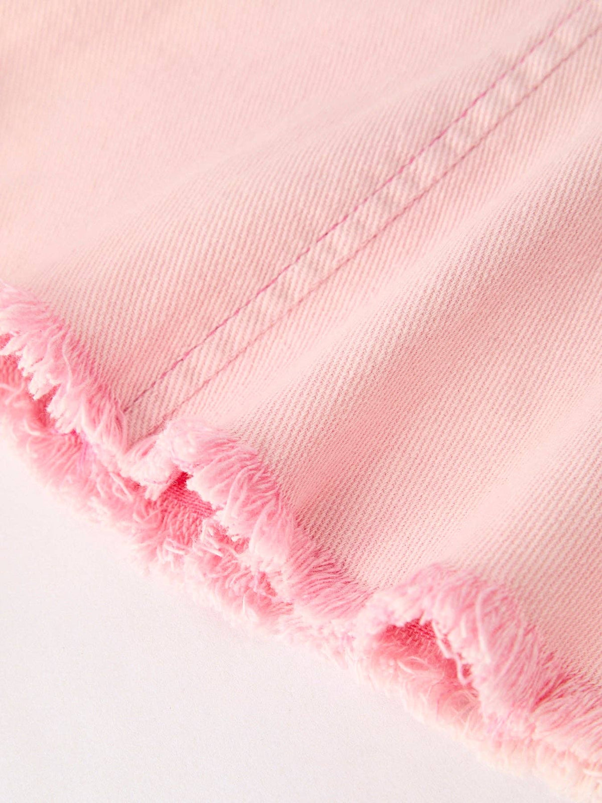 Pink Bell Bottom Jeans – Frayed Hem with Cargo Pockets