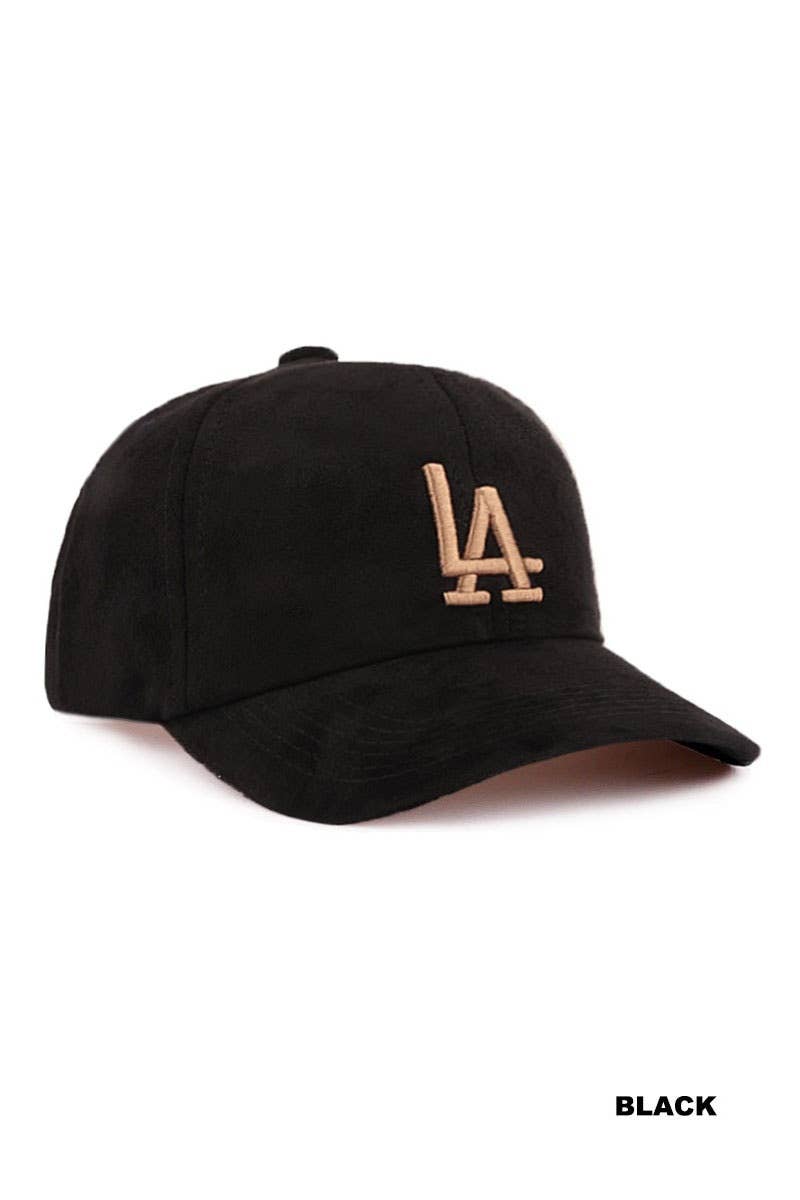 1205 La City Logo Classsic Suede Baseball Cap SI-29158 Zenana Consgt.