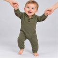 Kapital K Baby Boys Olive Shawl Collar Romper
