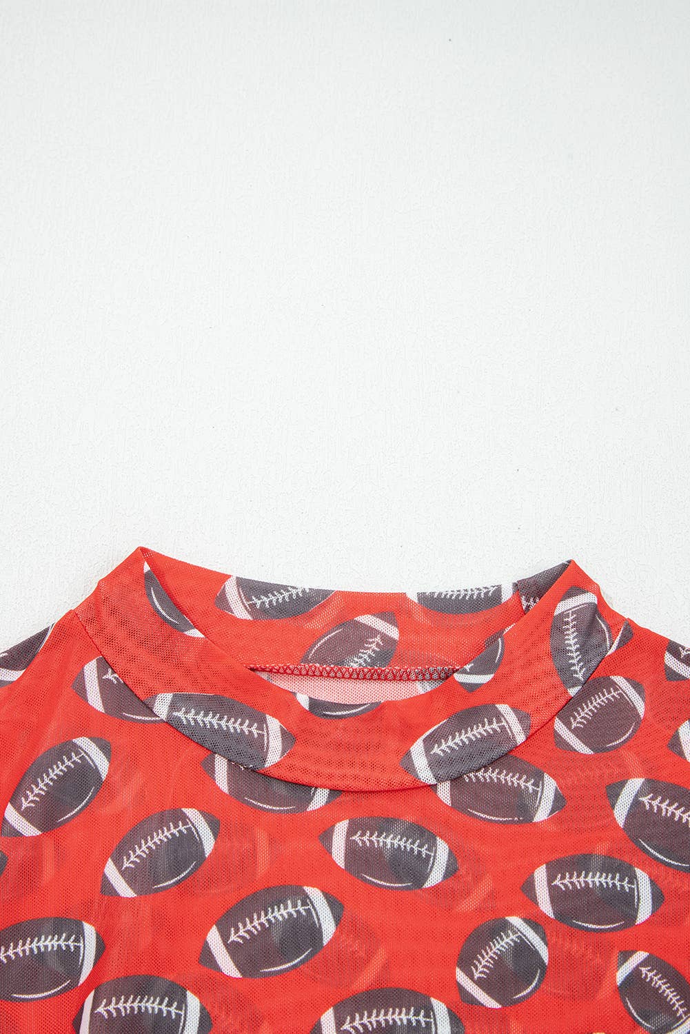 66 Game Day Rugby Mesh Sheer Long Sleeve Top (S-XL)