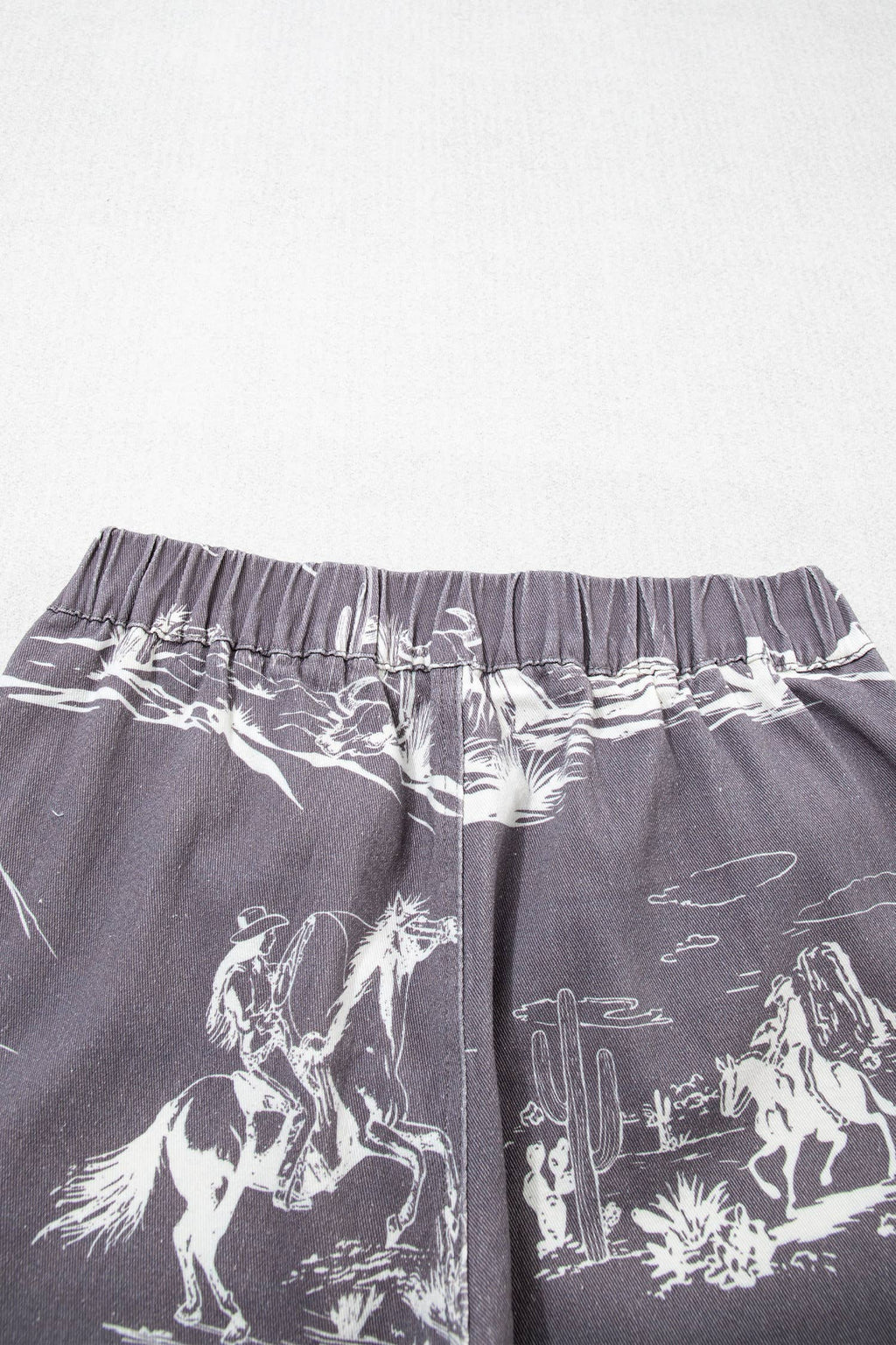 66 Western Wild West Riding Vintage Printed Shift Jeans
