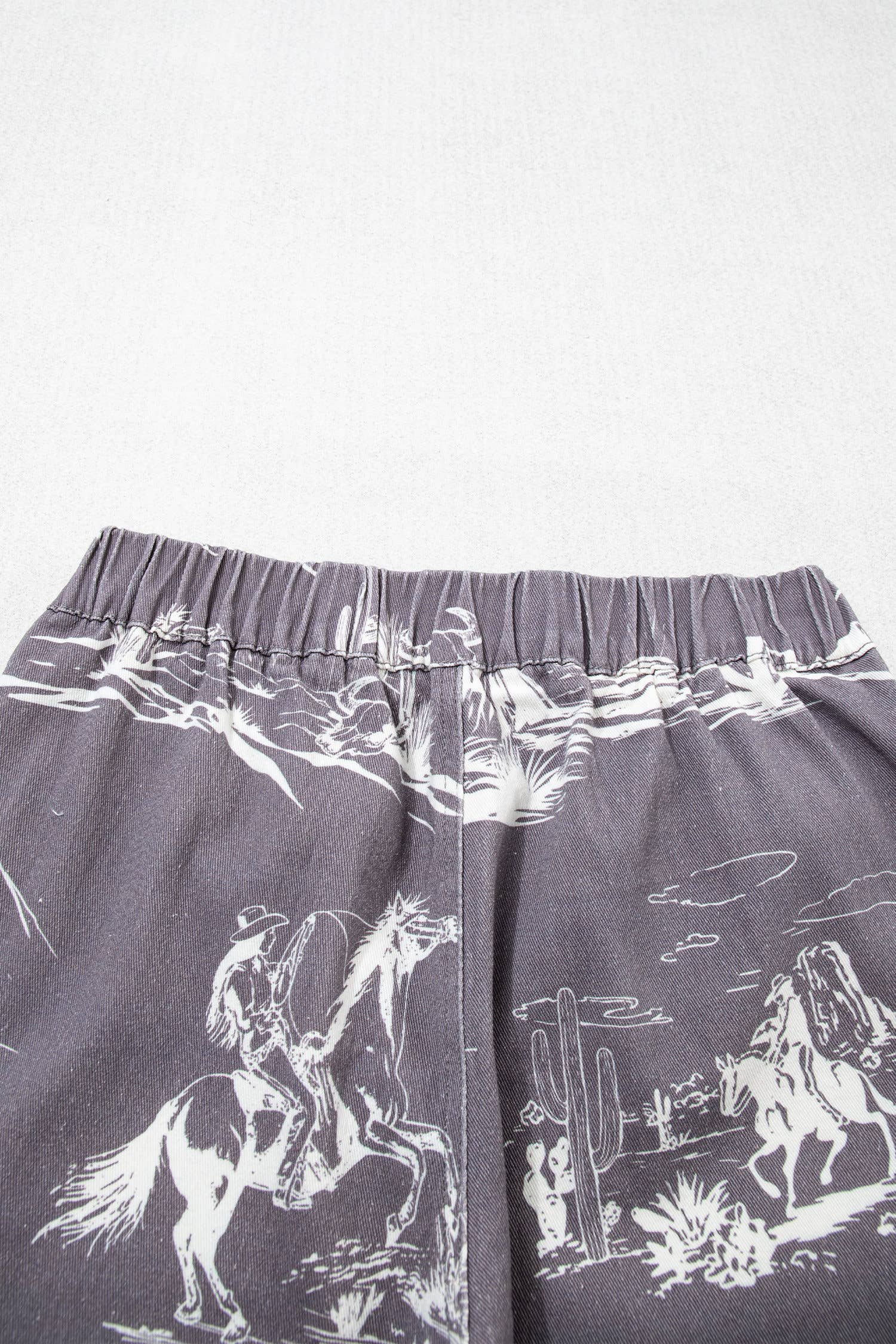66 Western Wild West Riding Vintage Printed Shift Jeans