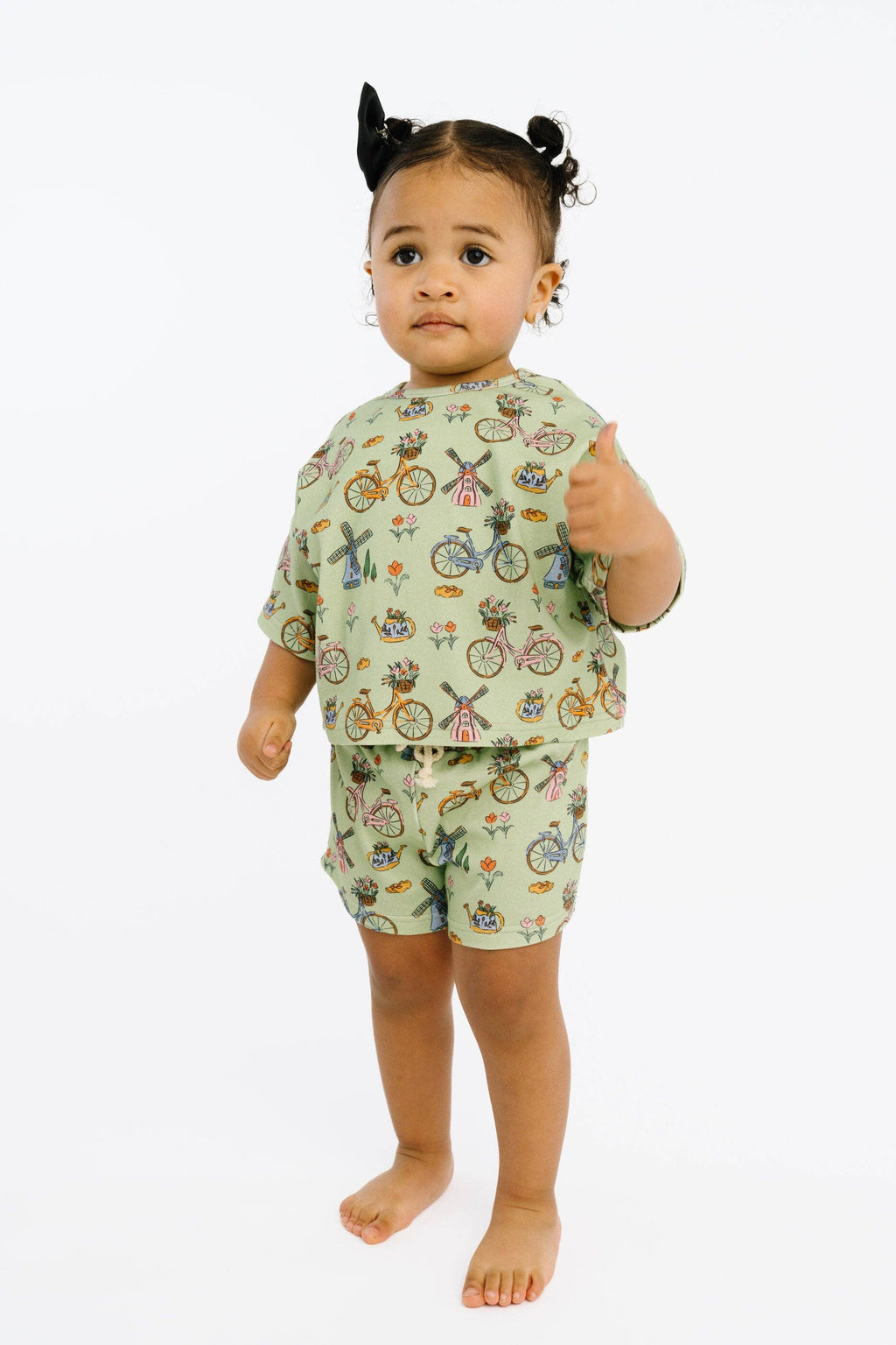 Bikes & Blooms Slouchy Set