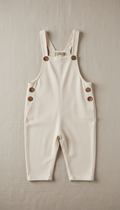 Cloud cotton relaxed-fit overalls