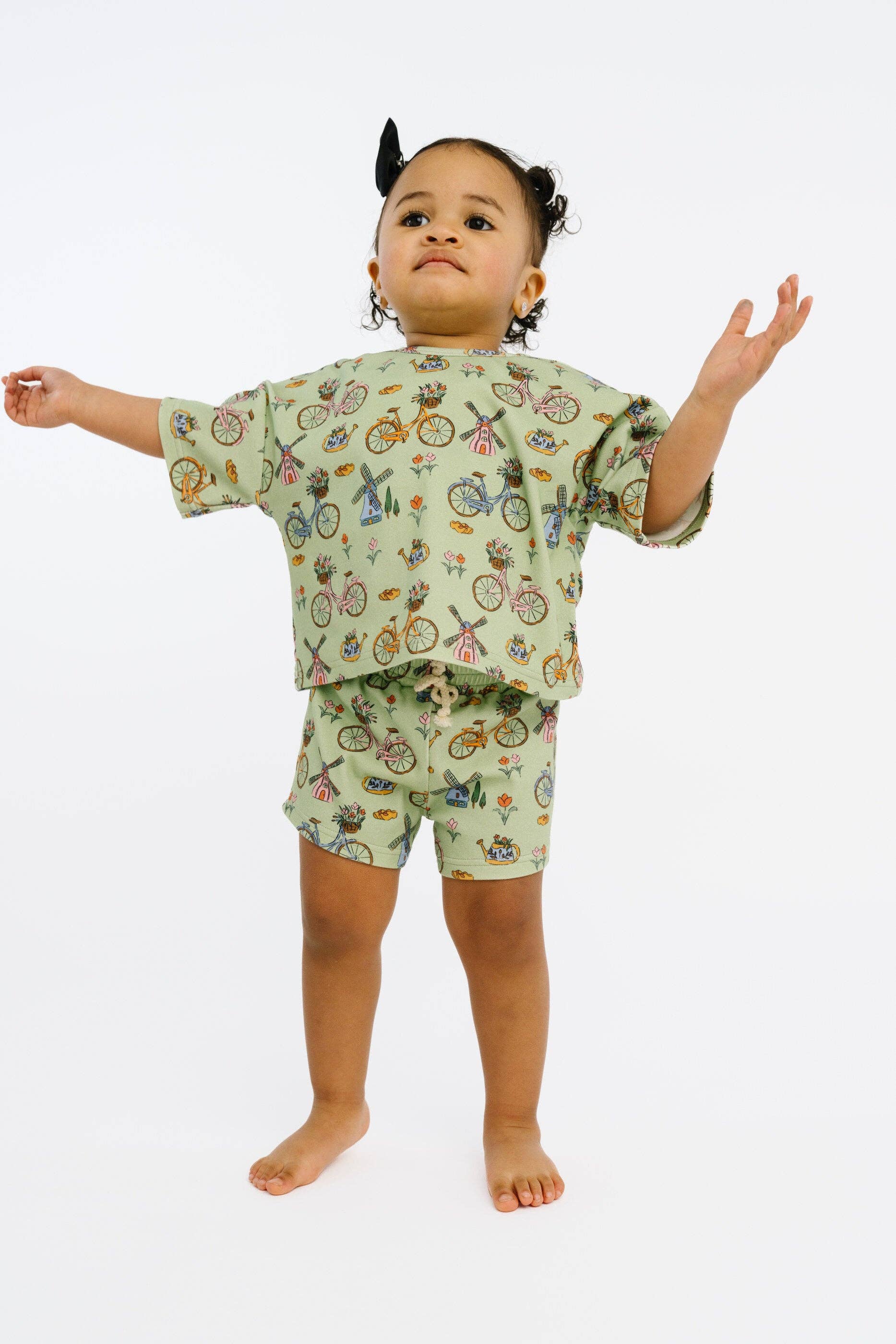 Bikes & Blooms Slouchy Set